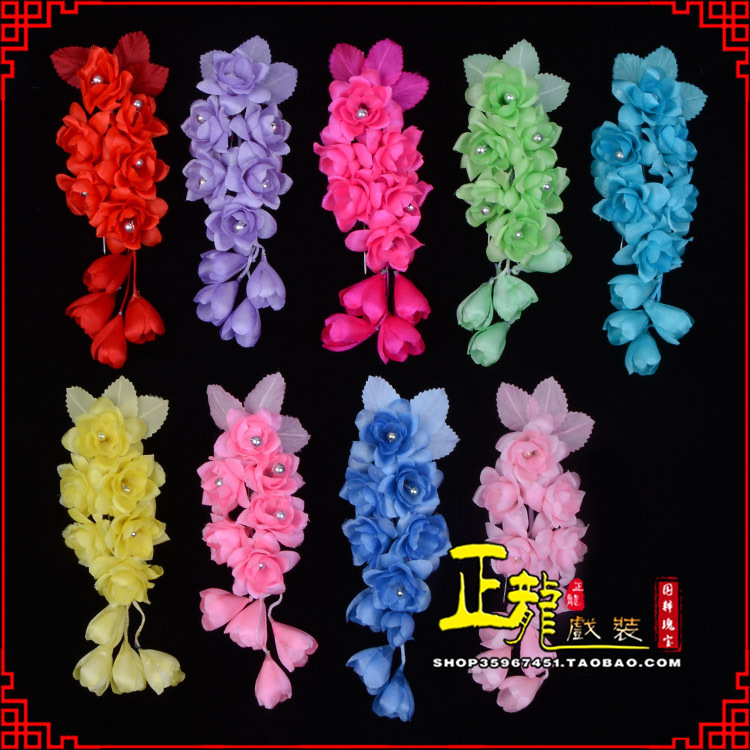 广阳鬓花头饰小花头花 真丝绢花