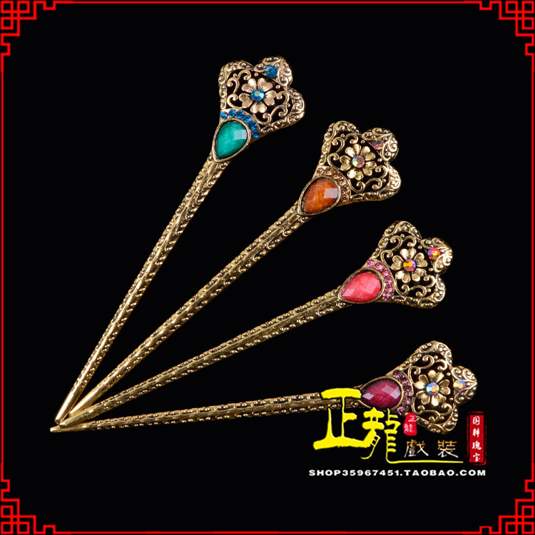 广阳头饰老旦青衣员外夫人簪子 老旦发簪