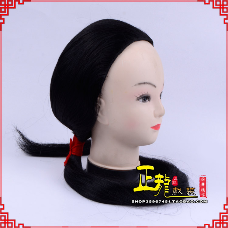 广阳古装影视演出头套花旦假发 真发古装发