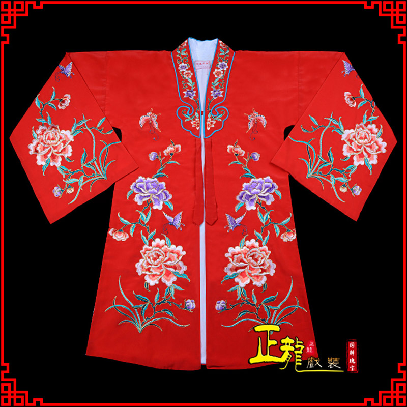 广阳青衣花旦戏服 好绉小叶牡丹女披